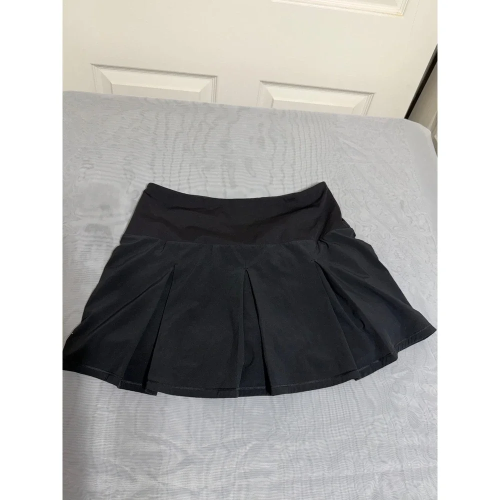 IVL Collective Womens Black Pleated Active Tennis Skort Size 8 Athletic Skirt